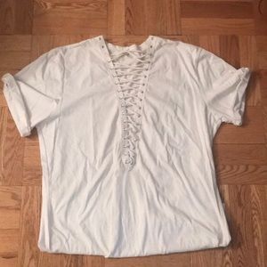 White LF oversized T-shirt